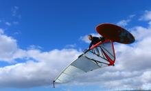 The I-can-sail-a-short-board-too shot (thanks to Andrzej at SurfMedano.com for this)